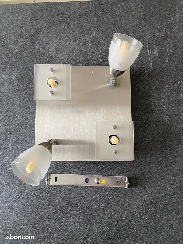 Plafonnier led carré 4 ampoules (image 1)