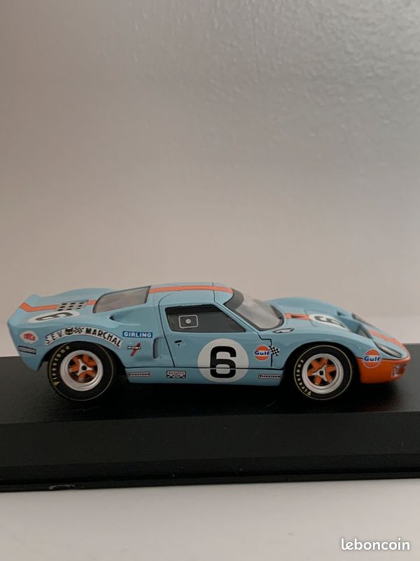 Modèle Réduit 1/43 Ford GT40 Le Mans 1968 #9 - Marque IXO/Altaya, Très Bon état
