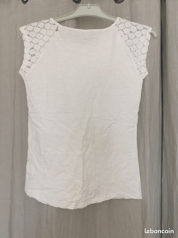 T-shirt blanc gemo (image 2)