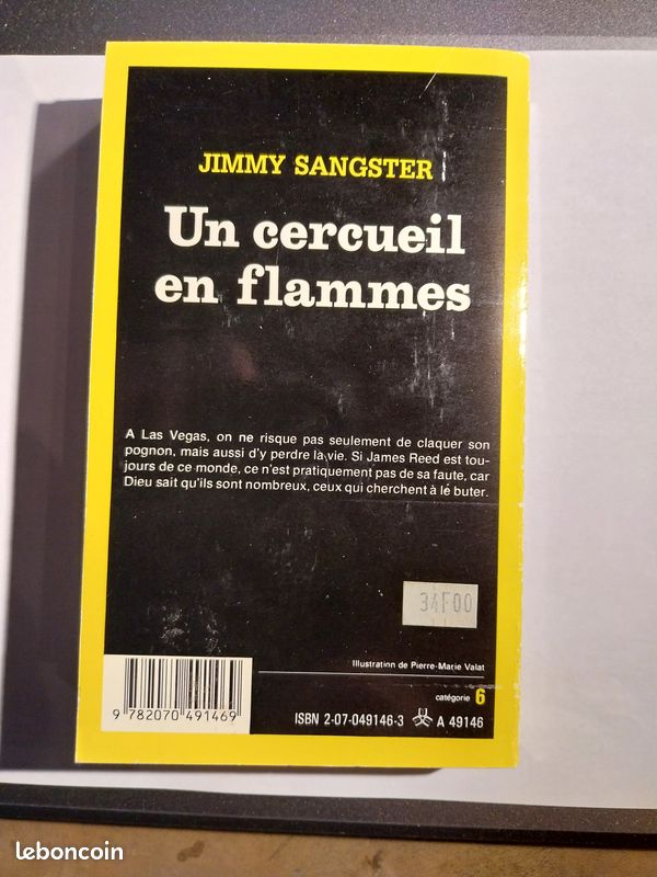 Série Noire n°2146 Un cercueil en flammes Jimmy Sangster (image 2)
