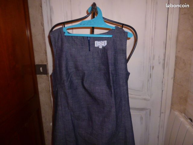 Robe jeans COMME UN POISSON DS L'EAU T38 j33 (image 3)