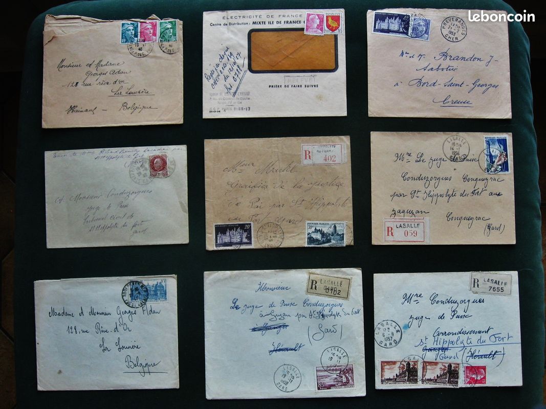 8 enveloppes avec beaux timbres (image 1)