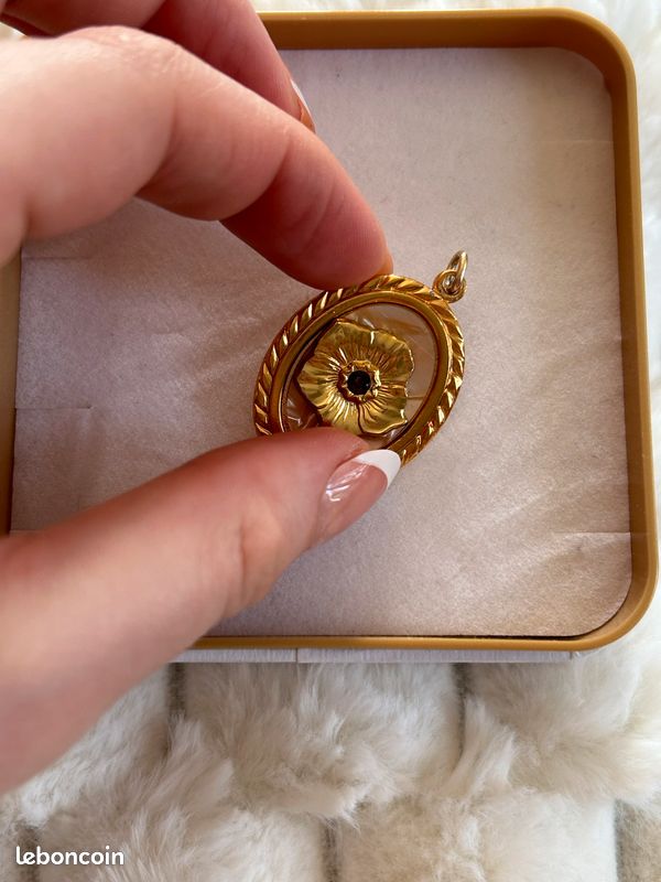 Magnifique pendentif vintage or (image 6)