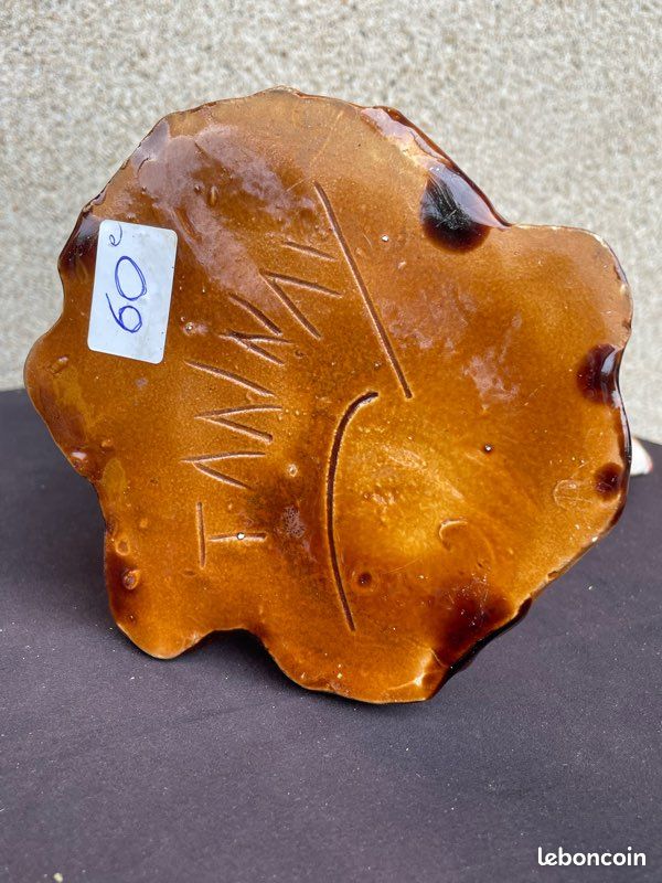 Pichet poisson barbotine signé Tannay (image 8)
