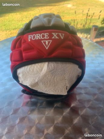 Casque De Rugby Rembourré Pour Enfants - Protection Tête Réglable Avec Mentonnière