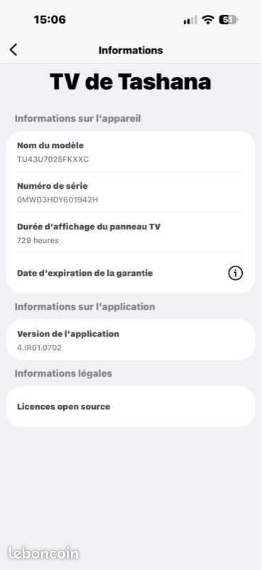 Télé Smart TV Samsung 43’ (image 5)