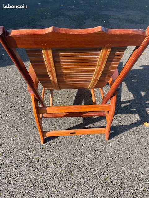 Chaise longue de sieste en bois (image 5)