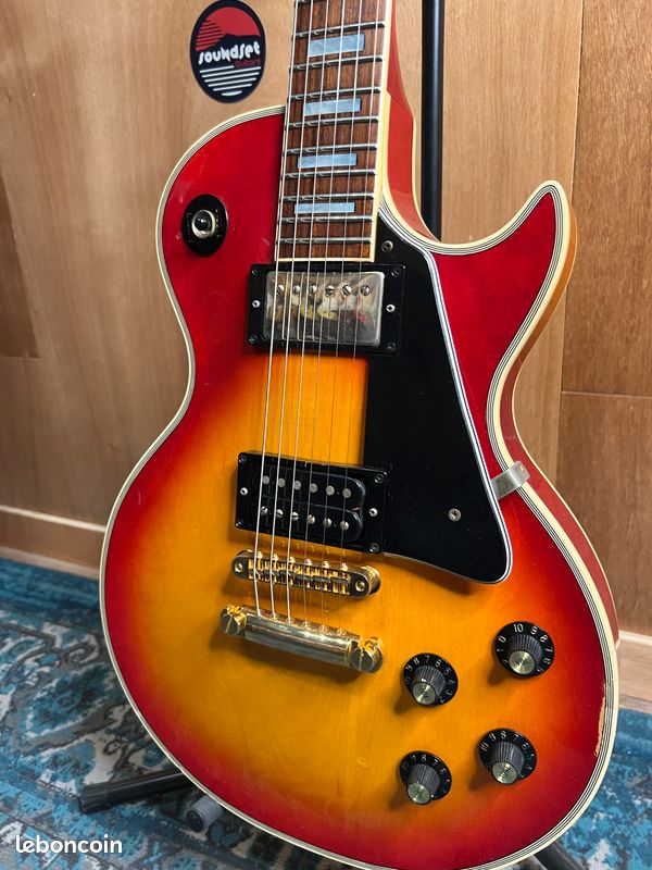 Greco eg 500 custom super power made in japan (1981) – cherry sunburst (image 3)