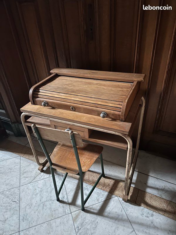 Bureau tubulaire belge de Torck Meuble, métier années 1950 enfant école (image 11)
