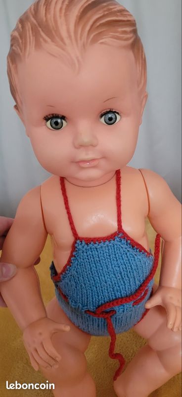 Baigneur PCP Petit Colin – Tête D'aigle – France – Taille 35 – Vintage
