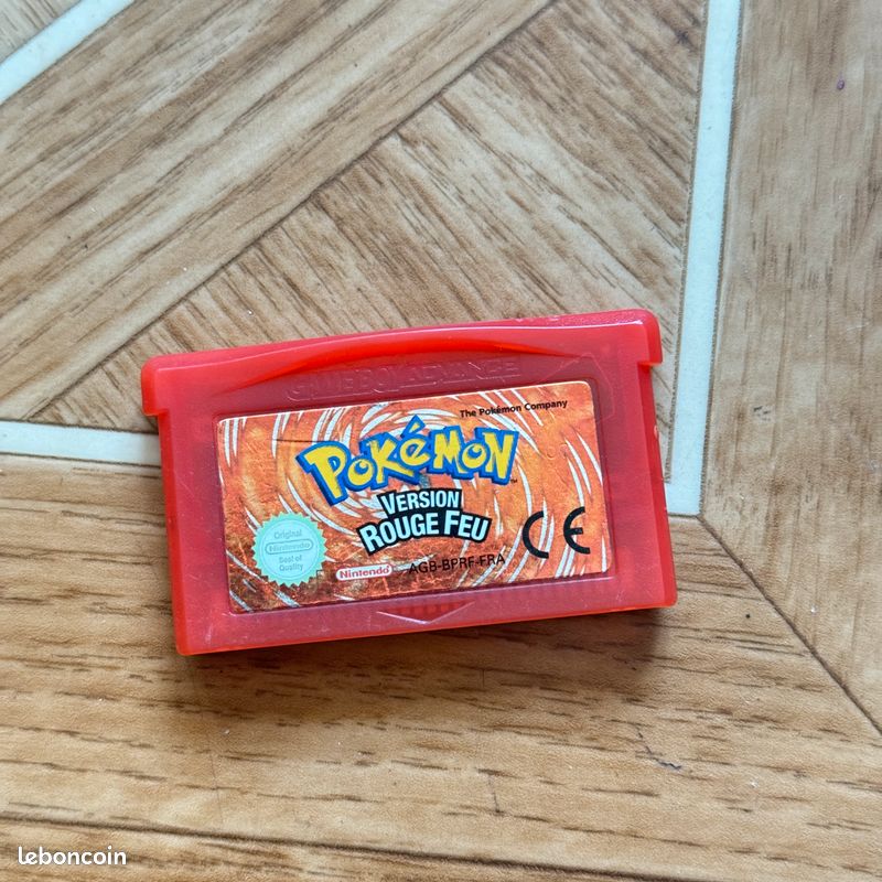 Cartouche Pokémon Au Choix : Rouge, Bleue, Jaune, Cristal, Rouge Feu, Rubis - Game Boy Advance