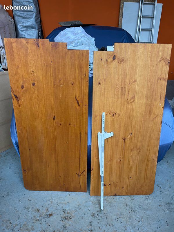 2 Étagères 125 x 55 faites maison avec visserie (image 1)