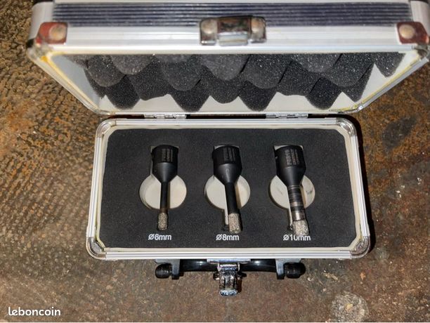 Kit De Fraises Montolit FSBKIT – 6-8-10 Mm, Pour Perçage à Sec, Dans Une Valise