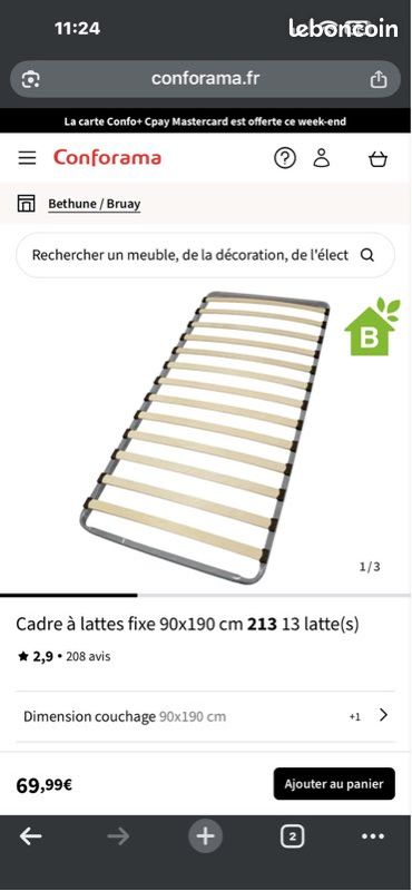 Sommier enfant neuf (image 1)