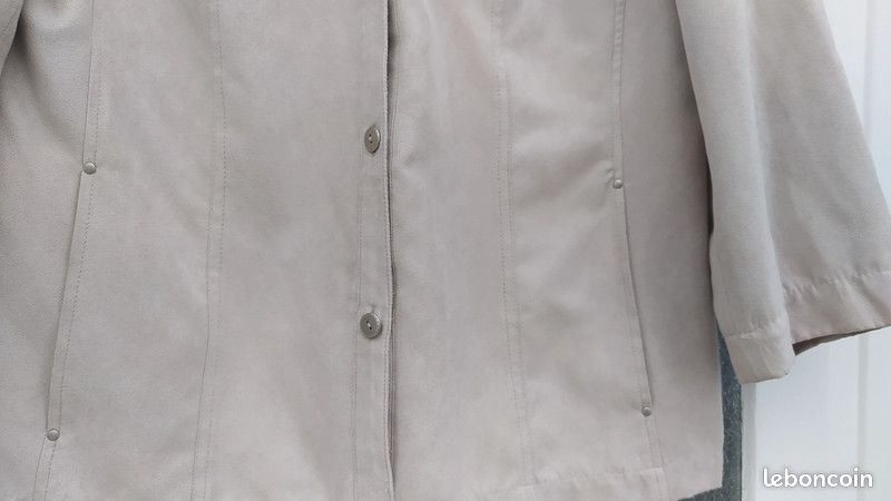 Veste suédine beigeT44 (image 4)