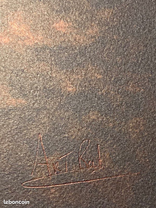 ARTRAT : Superbe œuvre 50x70 cm. Vendue encadrée et certifiée (image 6)
