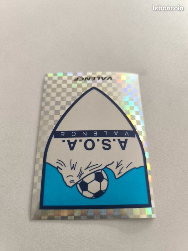 Stickers panini foot 96 n°419 logo écusson brillant Valence (image 3)