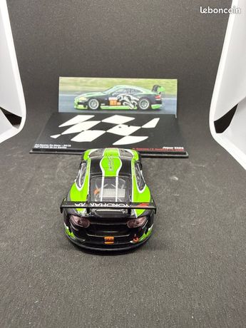 Miniature IXO 1/43 Jaguar XKRS N°81, 24 Heures Du Mans 2010, Verte, Avec Boîtier