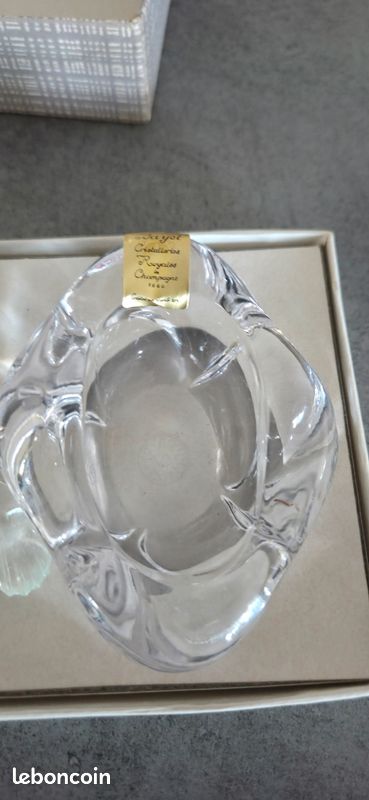 Salière et poivrière en cristal Bayel neuf (image 3)