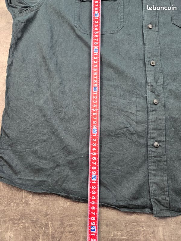 Chemise Wrangler homme noire XXL, manches longues, chemise homme, haut homme, t-shirt, vêtement homme, casual, western, grande taille 49 (image 4)