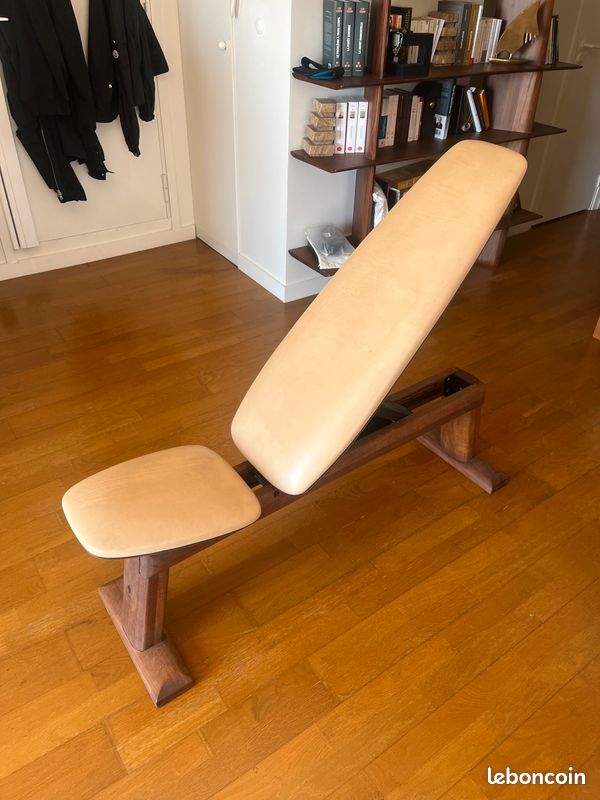 NOHRD WeightBench – Banc de musculation noyer cuir, sous garantie (image 2)