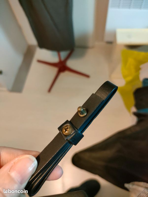 Jupe tailleur mi-longue fendue ceinture (image 12)