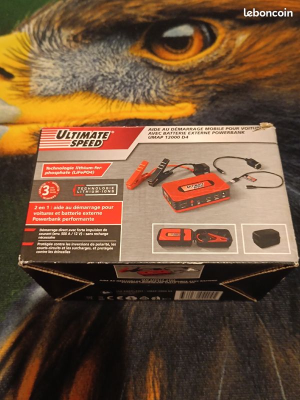 ULTIMATE SPEED® ULTIMATE SPEED® Démarreur de voiture mobile 2 en 1