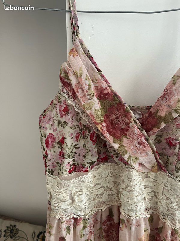 Robe Débardeur Noire Et Blanche Lulu H - Taille 40 (S/M) - Occasion Très Bon état