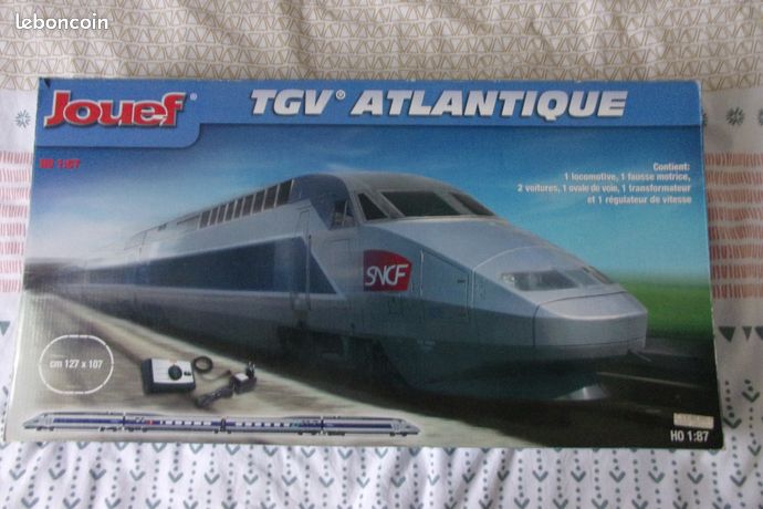Train Jouef TGV Atlantique Record De Vitesse – Échelle HO, Occasion, En L’état Non Testé