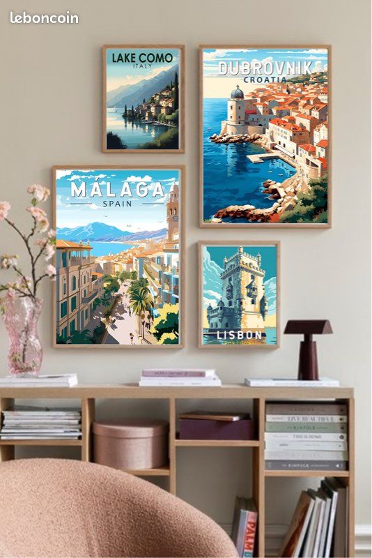 ARTTOR Deco Affiches Murales 70x50cm Affiche Decoration Murale Tram Portugal Lisbonne Cuisine Wall Art Design Moderne Poster Sans Cadre Tableau Decoration Salon Chambre Decor P2XAA70x50-4977