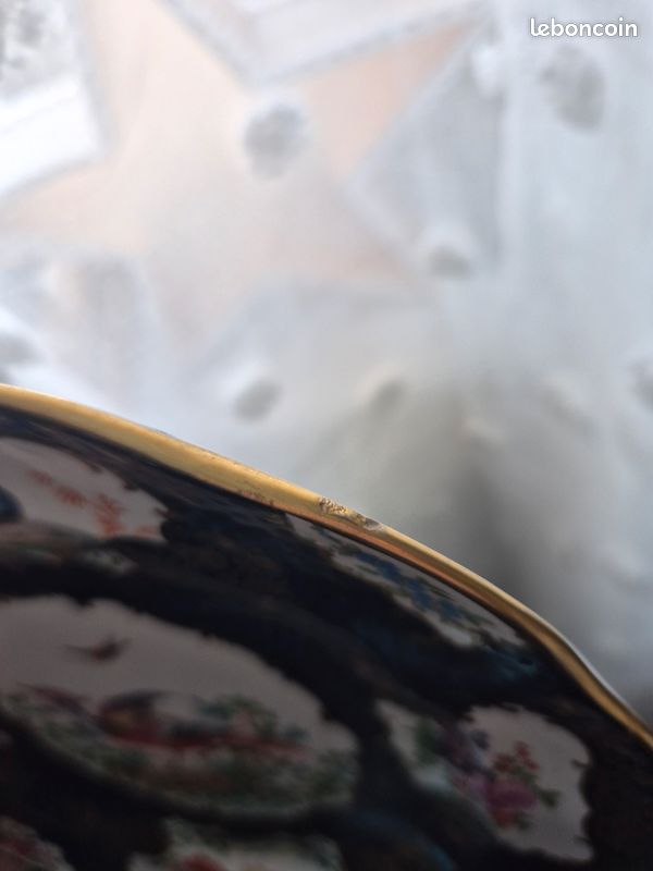 Assiette anglaise vers 1900 Exotic Birds (image 6)