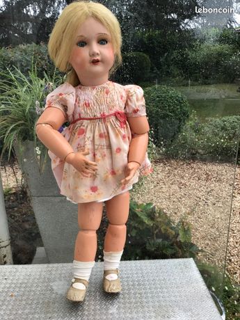 Poupée Vintage 38 Cm – France – Celluloïd Et Plastique – Années Inconnues
