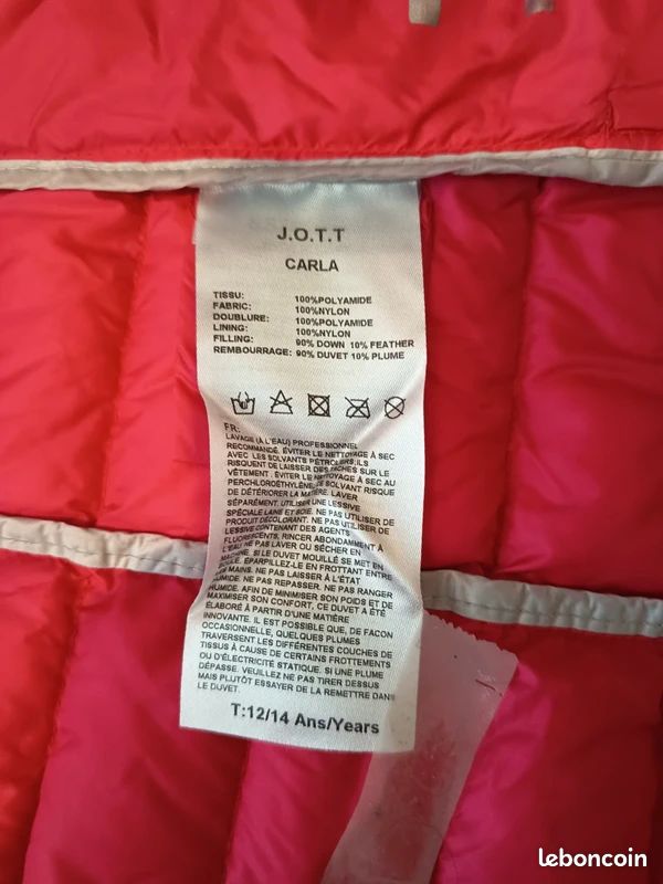 Doudoune légère avec capuche Jott Taille: 14 ans (image 5)