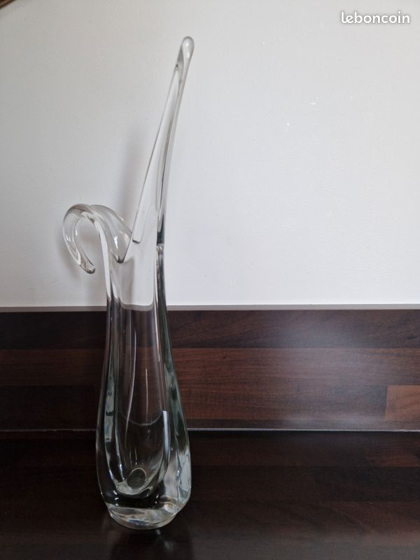 Vase cristal vintage années 70 (image 1)