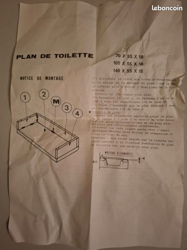 Vasque + plan de toilette (image 4)