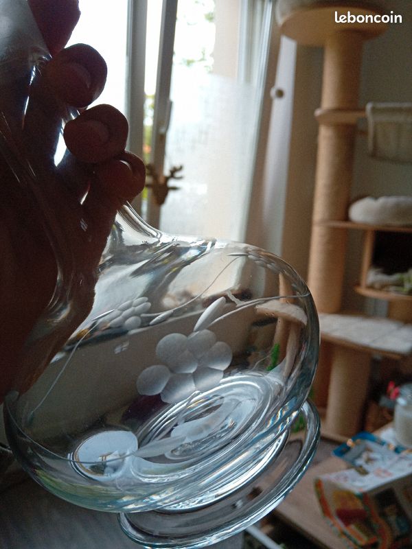 Carafe décanteur verre cristal feurs (image 4)