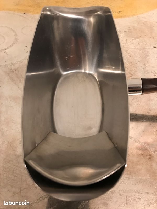 Lot De 5 Plateaux + 1 Saucière Letang Remy Paris – Inox Made In France (occasion)