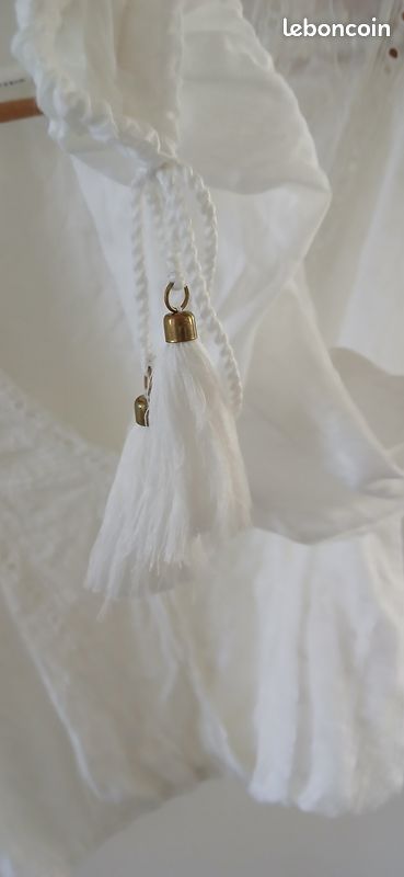 Blouse blanche Bohème Mango T40 (image 9)