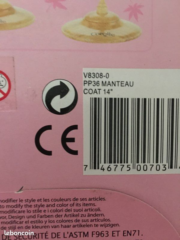 🌸 manteau corolle pour poupée 36 cm (image 8)