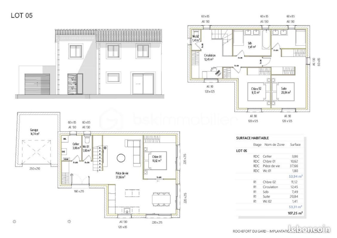 Terrain 385 m² Rochefort Du Gard (image 11)