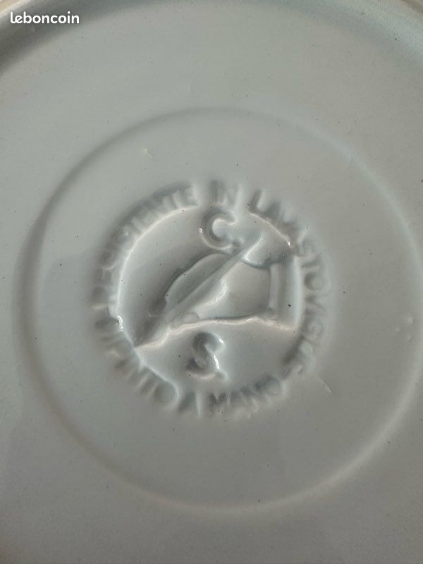 Lot de 4 assiettes creuses peintes à la main – Céramique italienne Pavots Jaunes (image 10)