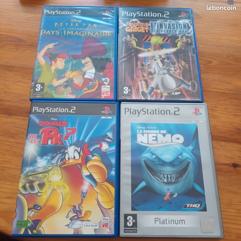 COFFRET VALISE DE 4 JEUX PS2 NEUF SOUS BLISTER