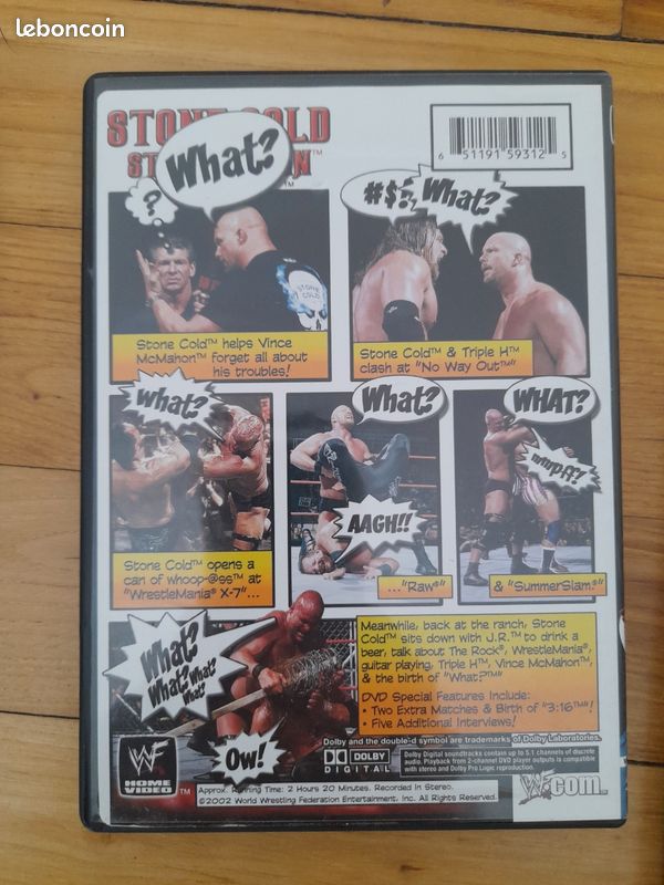 Lot de dvds américains region 1 wwe wwf catch wrestling Stone cold rey mysterio (image 10)