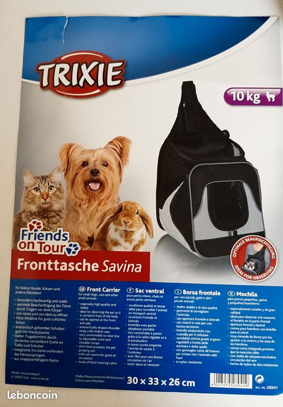 Sac ventral transport chien ou chat Accessoires animaux