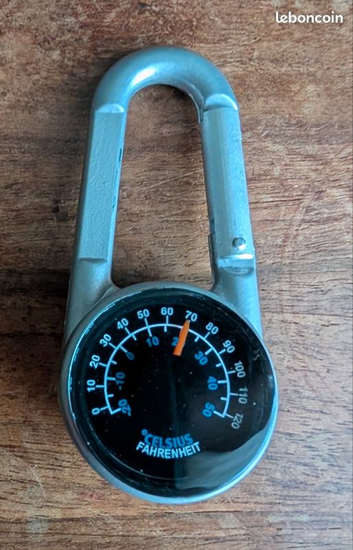 5 Boussoles Mousqueton Tiyiyok - Multifonction, Portable, étanche - Pour Randonnée, Camping, Voyage - 5 Couleurs