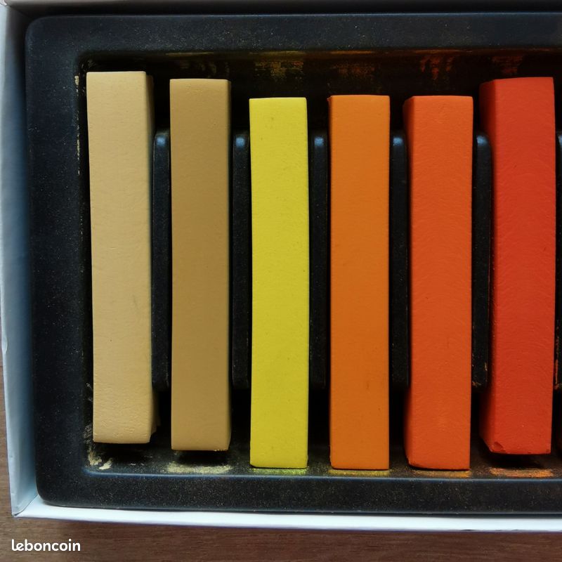 Mungyo Set de 12 Crayons secs carrés Sanguine (image 3)
