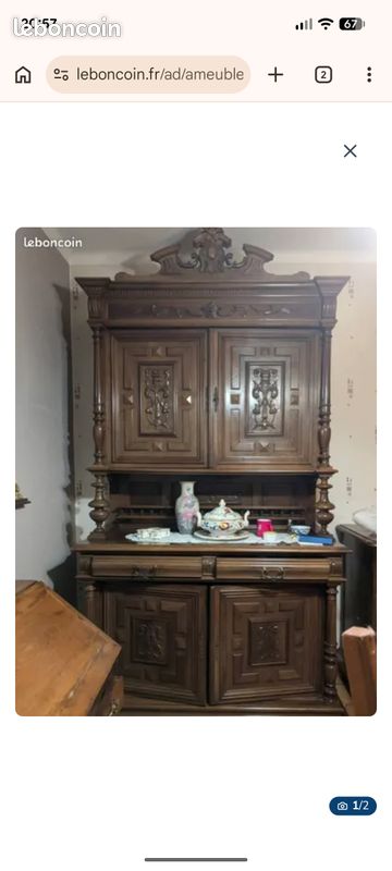 Buffet bois massif (image 1)