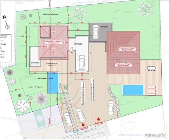 Terrain 705 m² Lozanne