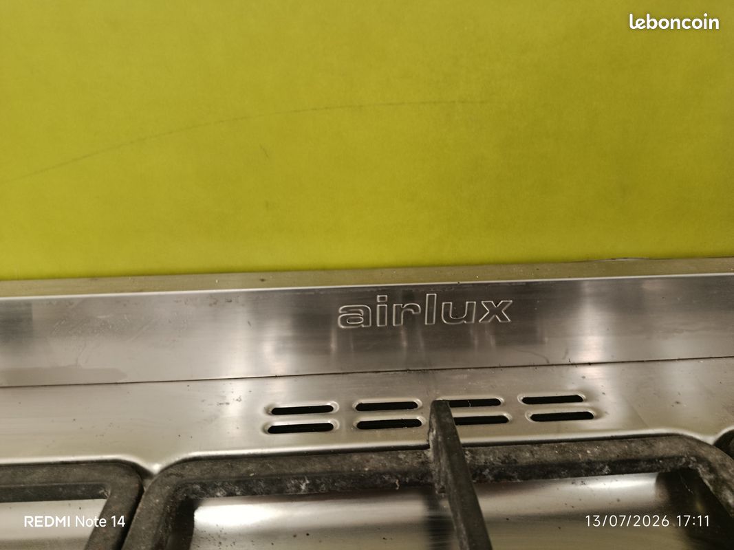 Piano de cuisson Airlux - 5 feux gaz / Four électrique - Inox (image 5)