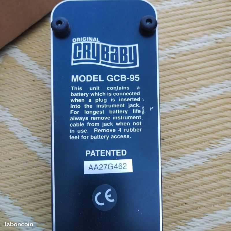Titre : Pédale Wah-Wah Dunlop Cry Baby GCB-95 + boîte d’origine (image 1)